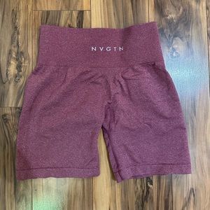 Maroon NVGTN shorts
